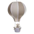 Lustre Balão Grande Bege Com Ursinho Quarto Bebê Infantil Menina Menino