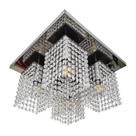 Lustre base 40x40 espelhado com cubos cristais Legitimo K 9 brilho E 27 Lustre base 40x40 espelhado com cubos cristais Legitimo K 9 brilho E 27