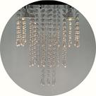 Lustre Belissímo Alto Brilho Cristal Acrílico Base Quadrada