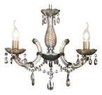 Lustre Bella Iluminação Duchessa 3 Braços - Conhaque- Ambar Ref: KH1063C