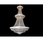 Lustre Branco 220cm todo em Corrente de Pingentes Formosa