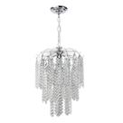 Lustre Brilliant com Base Pendente e Adornos em Acrílico de Alto Brilho - Cor Cristal