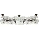 Lustre Bronze 2mt Comprimento Original Florais Cristal