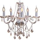 Lustre Candelabro de Cristal Legítimo France Nice 5 braços E14 Lustre Candelabro de Cristal Legítimo France Nice 5 braços E14