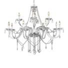 Lustre Candelabro Maria Tereza - 12 Braços Transparente
