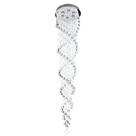 Lustre Cascata Dupla Espiral Cristal K9