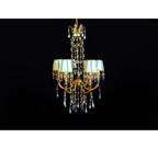Lustre Classico 06 Braços c Cupulas Design Pingentes Formosa