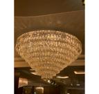 Lustre Classico Camadas Cascata 100cm todo Pingente Formosa