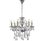 Lustre Clássico Cristal Sala Candelabro France Nice 6 Braços