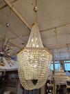 Lustre Classico Maior Cristais Em Camadas Estilo Véu Luxo Al