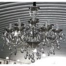 Lustre Classico Pingentes Cristal 15 Lampadas Fino Acabament