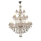 Lustre Classico Três Andares Cristal Nobre Pé Direito Alto