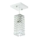 Lustre Clearcrillic Cristal Acrílico Quadrado Branco