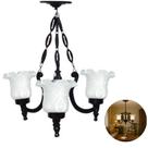 Lustre Colonial de Alumínio Modelo Atlanta - Iluminação Elegante para Ambientes Internos e Externos