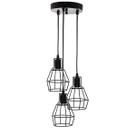 Lustre com 3 pendentes aramado nu - cores