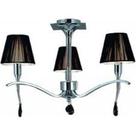 Lustre Com Cúpula Preta