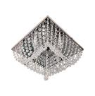 Lustre com Pedras Cristais Legitimas 30x30cm Alto Brilho uso Salas Quartos 447 cristais Lustre com Pedras Cristais Legitimas 30x30cm Alto Brilho uso Salas Quartos 447 cristais