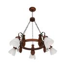 Lustre Country 945E Luminária Rústica 5 Lâmpadas Luminárias Müller