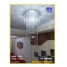 Lustre Crist Acríl. Espiral 75cm Base 35cm P 1 Lâmp 226.014
