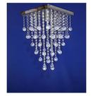 Lustre Cristais Acril 45cm Base 31cm Inox Espelh 3131451TTR