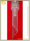 Lustre Cristais Acrilic 1,50m Base 40cm P/ 1 Lampada 401501