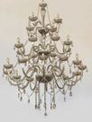 Lustre Cristal 24 Braços Candelabro Pé Direito Alto