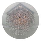 Lustre Cristal Acrílico Decoração Sala Iluminação Para Banheiro Decorar Quarto Design Morderno 19x21cm