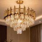 Lustre Cristal Legítimo 30cm Completo Com Lâmpadas Led E14