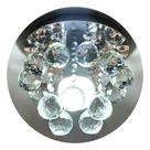 Lustre cristal legítimo base 15 cm montado,esfera 3 cm soquete e27.