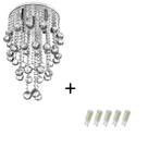 Lustre Cristal Legitimo Classic Round Long 32 + Lamp 3000