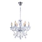 Lustre Cristal Legítimo Clássico Corsalle 6 Braços Candelabro Maria Tereza E14 Bivolt