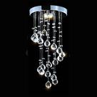 Lustre cristal legítimo k9,para sala,vão de escada,lavabo,cabeçeira cama,Led brinde.