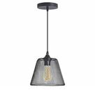 Lustre Cupula Abajur Pendente Aramado Metal Decoraçao Casa Sala Quarto Lampada Luz Iluminaçao Teto