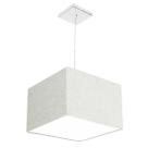 Lustre Cupula Pendente Dome Quadrado 30x20cm Rústico Escuro
