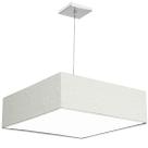 Lustre Cupula Pendente Dome Quadrado 50x15cm Rustico Escuro