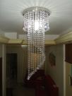 Lustre De Crist. Acril. 73cm Placa 30cm P/1lâmp 30741