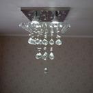 Lustre de Cristal 30x30 Com 30cm de altura