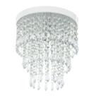 Lustre De Cristal Acrilico Manucrillic Branco Maravilhoso