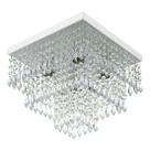 Lustre De Cristal Acrilico Sweetcrillic 30x30 Branco Lindo!