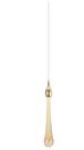 Lustre de Cristal Bolhas Gota Pendente Dourado com LED Integrado Design Moderno Luxo para Ambientes Sofisticados