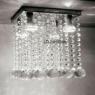 Lustre de Cristal Chuva Reta de Castanha em Base 20x20 cm Altura de 20cm para Área da Sacada Lustre de Cristal Chuva Reta de Castanha em Base 20x20 cm Altura de 20cm para Área da Sacada