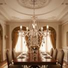 Lustre de Cristal Clássico Luxuoso Maria Thereza 5 Braços