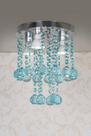 Lustre De cristal em Acrílico Em Super Alto Brilho Azul Tyffanny turquesa Para Quarto