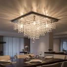 Lustre De Cristal K9 Autênticos 40x40 Sala de jantar, Quarto Lúmens Design