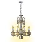 Lustre de Cristal K9 Baccarat Conhaque 8 Braços Luxo e Sofisticação