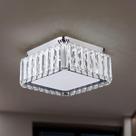 Lustre De Cristal Led Plafon De Aço Para Quarto Sala Corredor 30w 3000k Lustre De Cristal Led Plafon De Aço Para Quarto Sala Corredor 30w 3000k