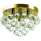Lustre De Cristal Legitimo Classic Round 25x20 Dourado