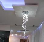 Lustre de cristal legítimo de alto brilho,Altura:60 cm