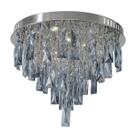 Lustre de Cristal Legítimo K9. Azul Turquesa. Lâmpadas inclusas
