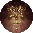 Lustre De Cristal Legítimo K9 De 30mm Base De Inox Espelhado